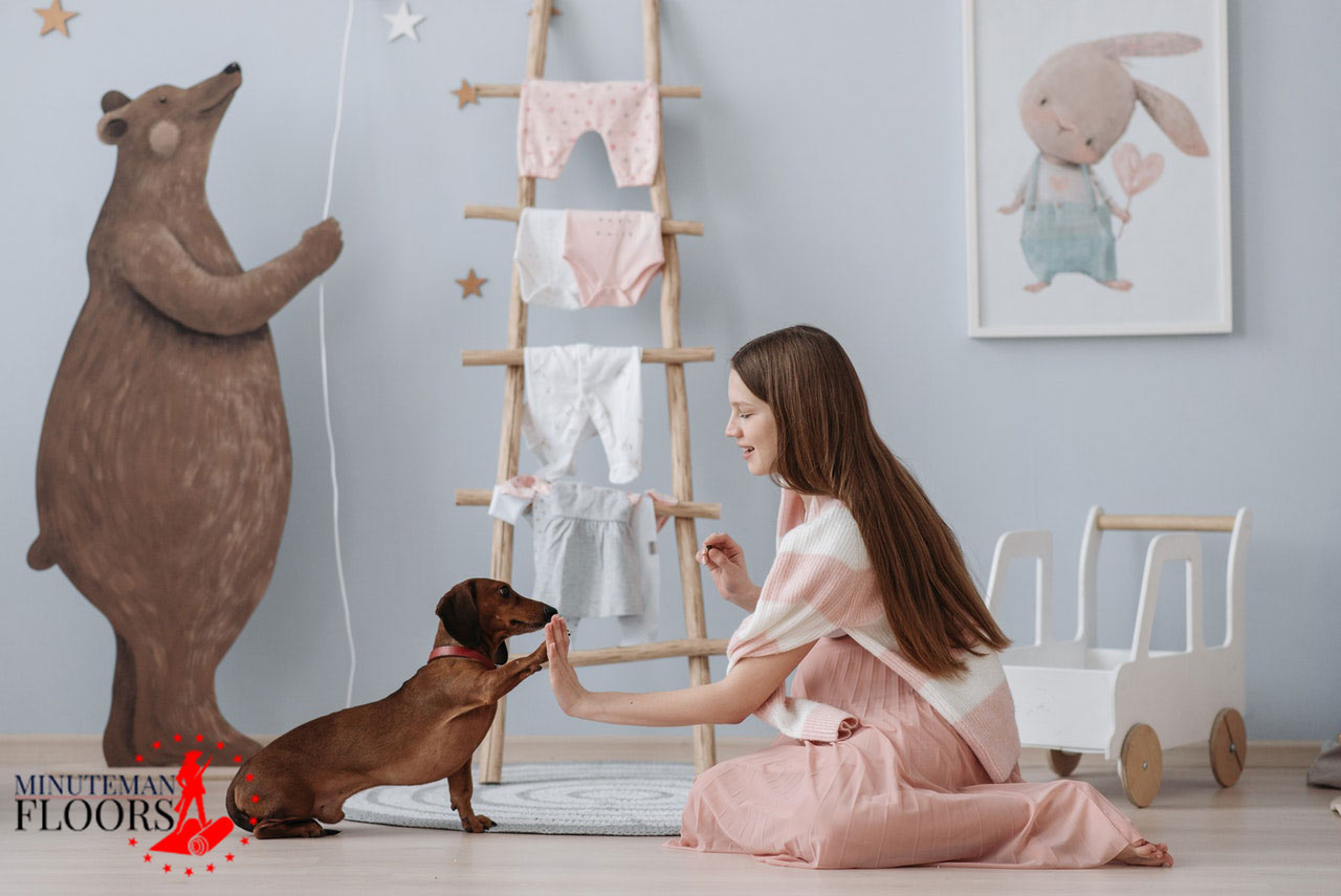 Dog-friendly flooring materials that are durable and easy to clean